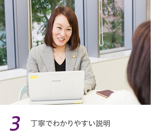 3 丁寧でわかりやすい説明